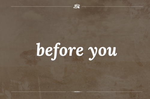 before you