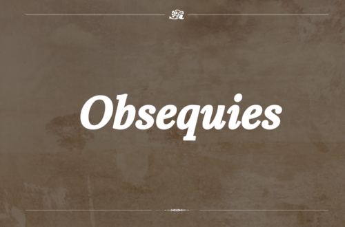 Obsequies